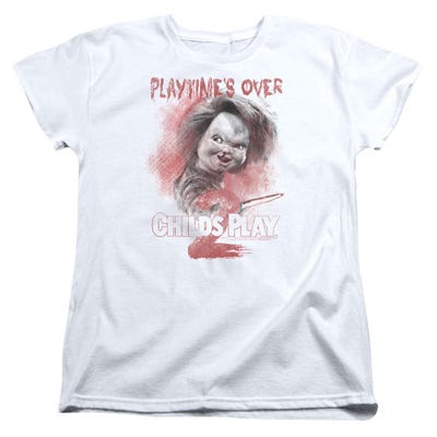 Chucky: Child's Play 2 Playtime's Over Womens T-Shirt