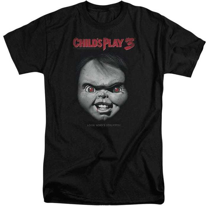 Chucky: Child's Play 3 Face Movie Poster Tall T-Shirt