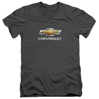 Chevrolet Chevy Bowtie Stacked V-Neck T-Shirt