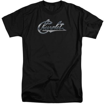 CHROME VINTAGE CHEVY BOWTIE Tall T-Shirt