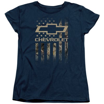 Chevrolet Camo Flag Womens T-Shirt