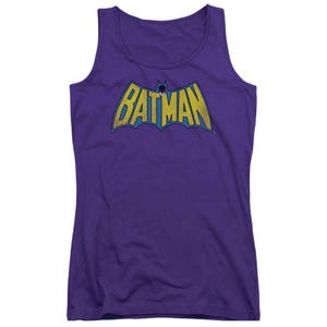 Classic Batman Logo Distressed Juniors Tank Top