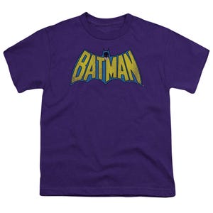 Classic Batman Logo Distressed Kids T-Shirt