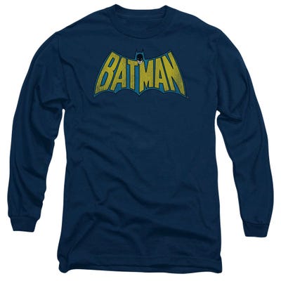 Classic Batman Vintage Logo Long Sleeve Shirt