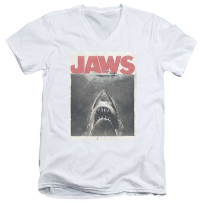 Classic Fear Jaws V-Neck T-Shirt