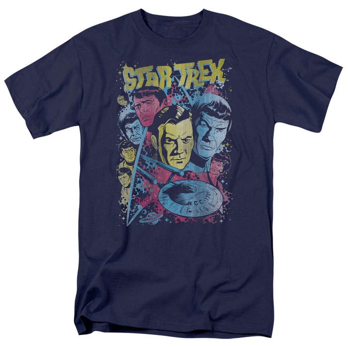 Classic Star Trek Crew Illustrated T-Shirt