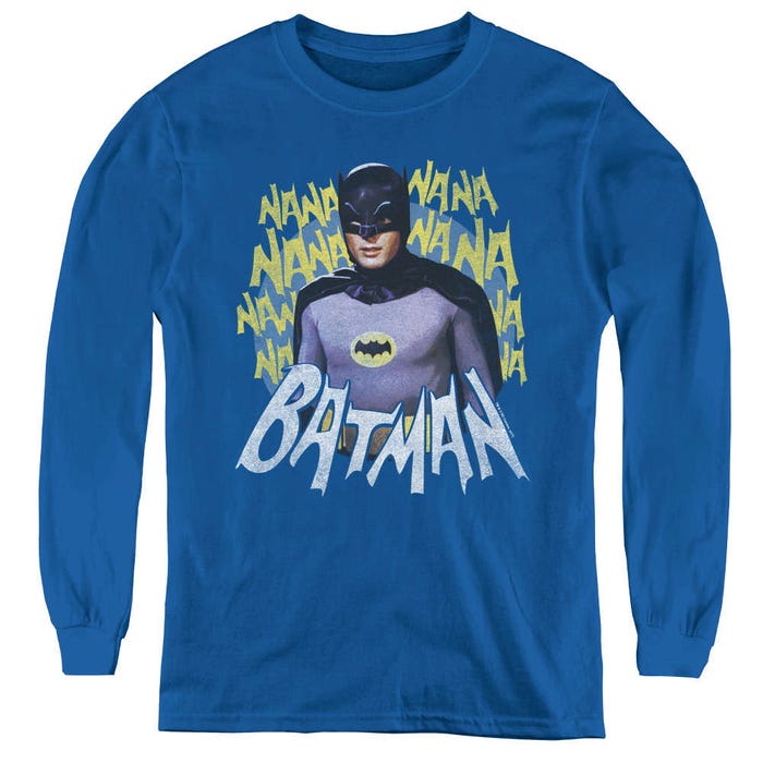 Classic Theme Song Batman Kids Long Sleeve Shirt