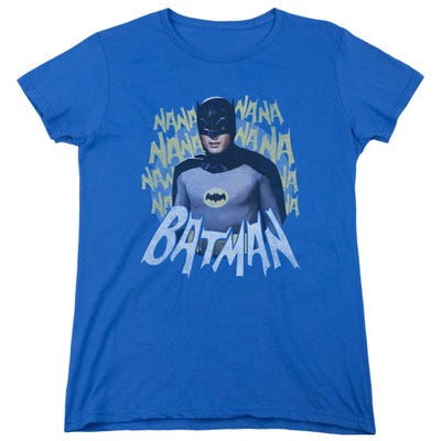 Classic Theme Song Batman Womens T-Shirt