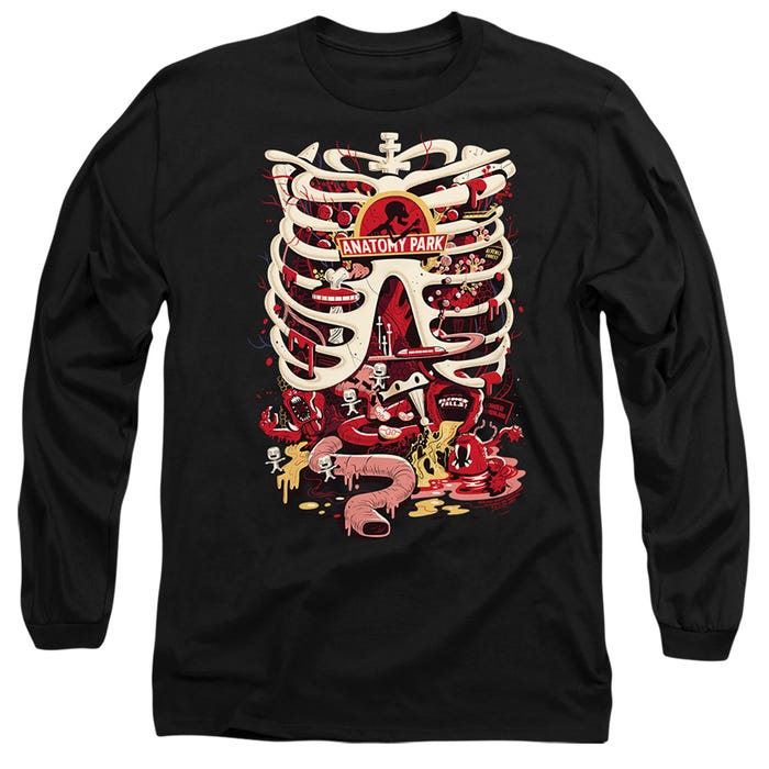 RICK AND MORTY ANATOMY PARK LOGO Long Sleeve Shirt
