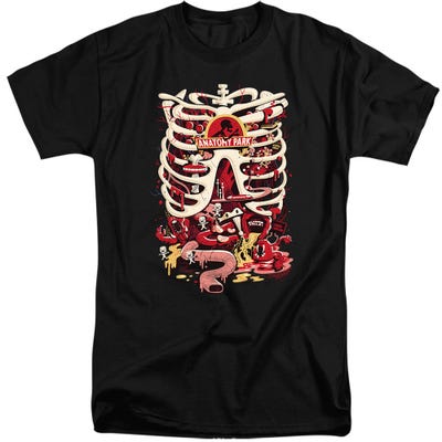 RICK AND MORTY ANATOMY PARK LOGO Tall T-Shirt