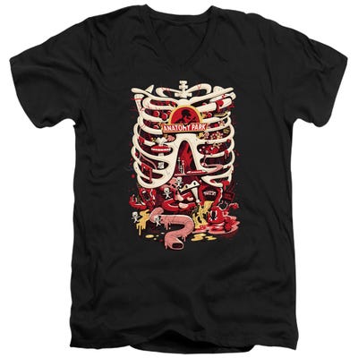 RICK AND MORTY ANATOMY PARK LOGO V-Neck T-Shirt