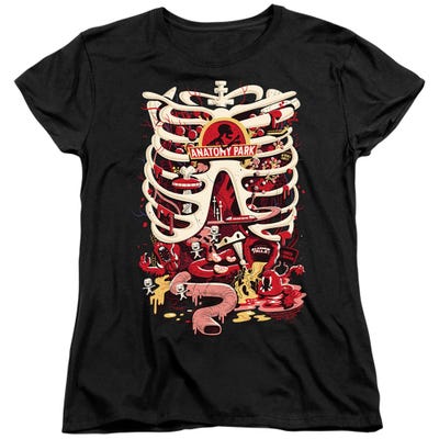 RICK AND MORTY ANATOMY PARK LOGO Womens T-Shirt