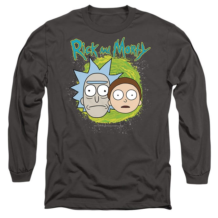 Rick And Morty Floating Heads Long Sleeve Shirt