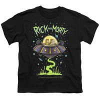 Rick And Morty drunk Rick Ship Kids T-Shirt