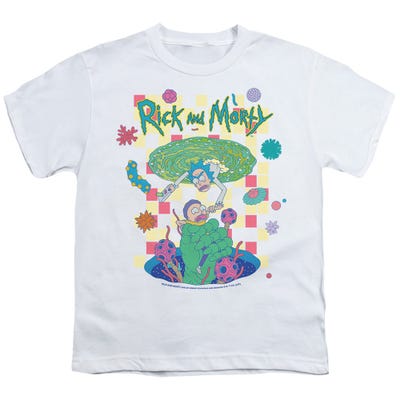 Rick And Morty falling Portals Kids T-Shirt