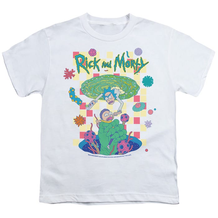 Rick And Morty falling Portals Kids T-Shirt