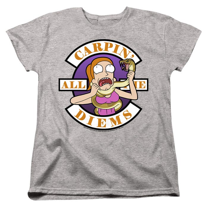Rick And Morty carp En All Them Diems Womens T-Shirt