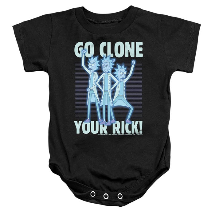 Rick And Morty go Clone Your Rick Baby Bodysuit