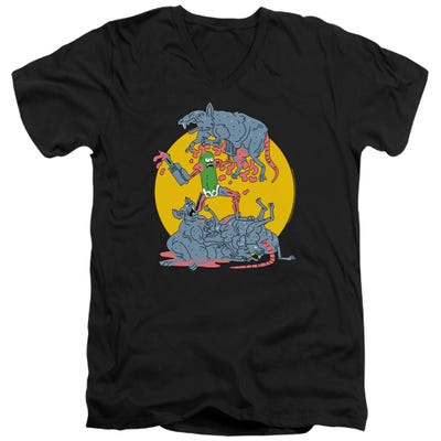 RICK AND MORTY/THE ADVENTURES OF PICKLE RICK V-Neck T-Shirt