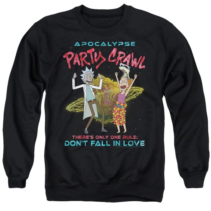 Rick And Morty apocalypse Party Crawl Sweatshirt