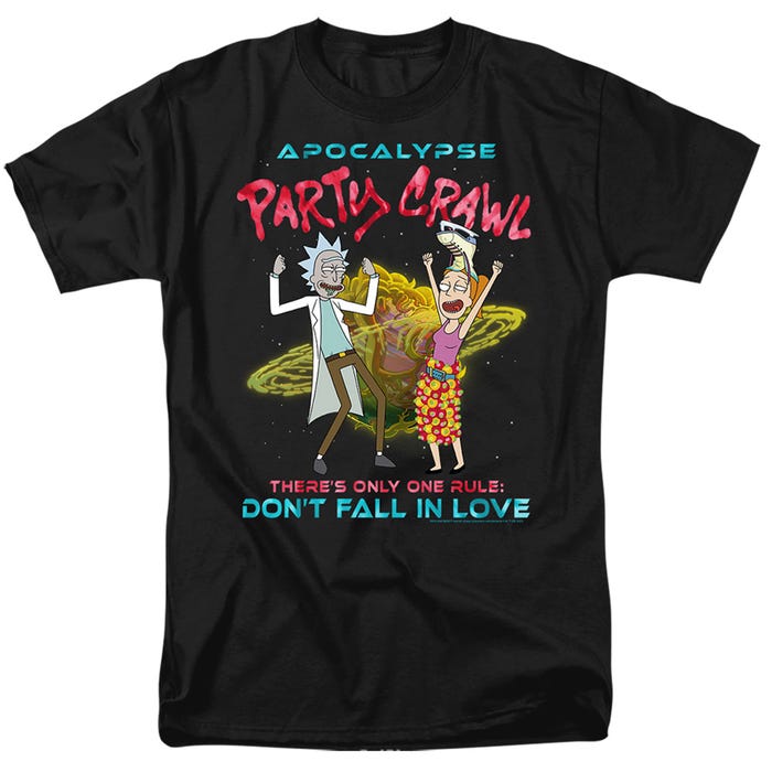 Rick And Morty apocalypse Party Crawl T-Shirt