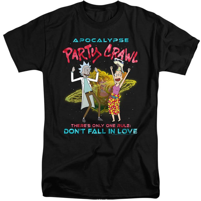 Rick And Morty apocalypse Party Crawl Tall T-Shirt