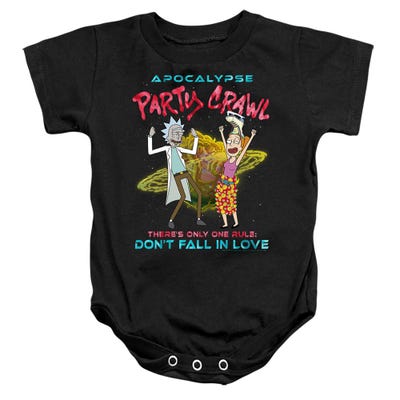 Rick And Morty apocalypse Party Crawl Baby Bodysuit