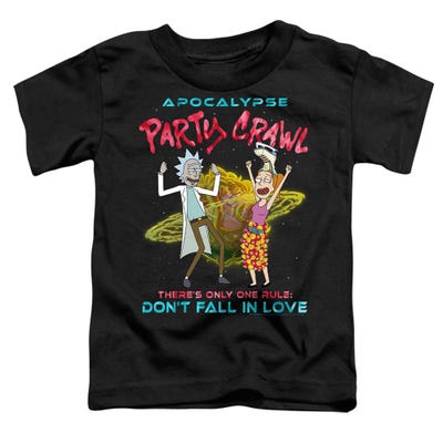 Rick And Morty apocalypse Party Crawl Toddler T-Shirt