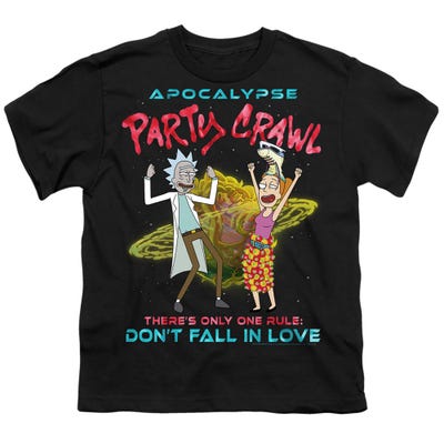 Rick And Morty apocalypse Party Crawl Kids T-Shirt