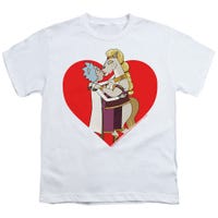 Rick And Morty/rick And Horse Kiss Kids T-Shirt