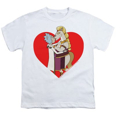 Rick And Morty/rick And Horse Kiss Kids T-Shirt