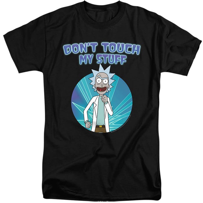 RICK AND MORTY/DON'T TOUCH Tall T-Shirt