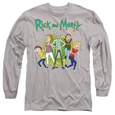 RICK AND MORTY/FAMILY FIGHTS TOGETHER Long Sleeve Shirt