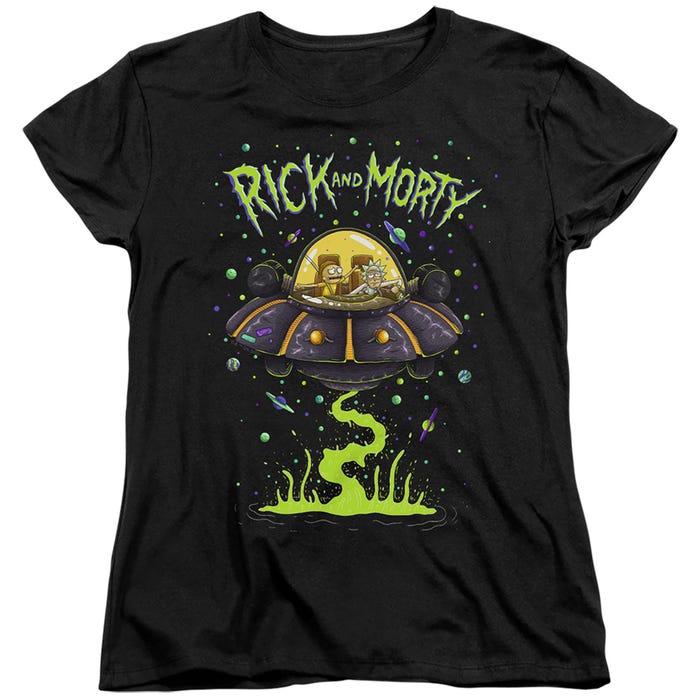 RICK AND MORTY UFO Womens T-Shirt