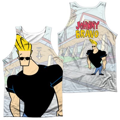 Johnny Bravo Front & Back Sublimation Tank Top