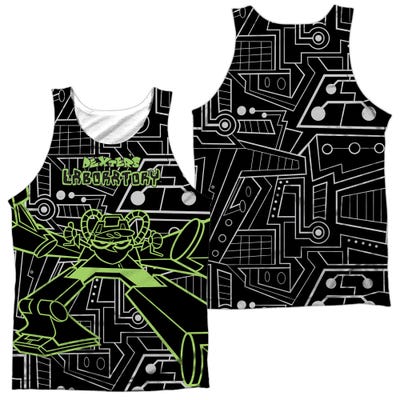 Dexter's Laboratory & Robot Front & Back Sublimation Tank Top