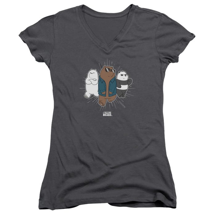 WE BARE BEARS JACKET Juniors V-Neck T-Shirt