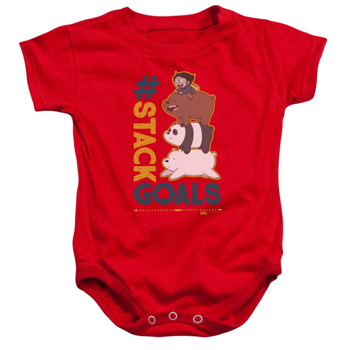 WE BARE BEARS STACK GOALS Baby Bodysuit
