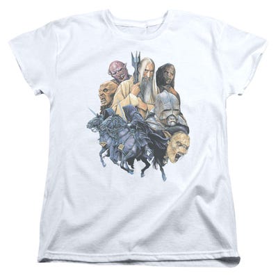 Collage Of Evil Lord Of The Rings Womens T-Shirt