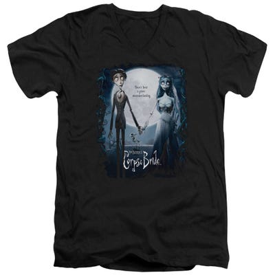 Corpse Bride The Bride and Broom Classic Movie Poster V-Neck T-Shirt