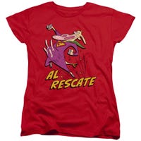 Cow and Chicken Al Rescate Womens T-Shirt