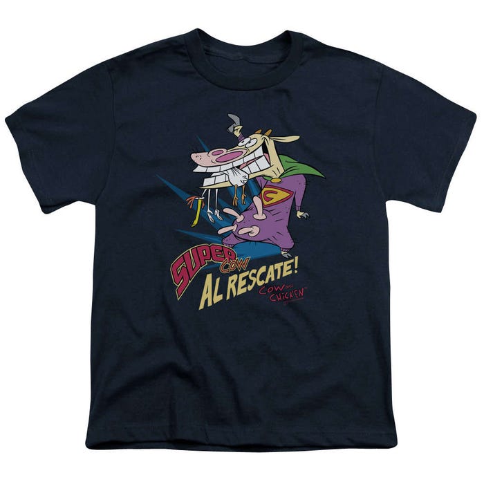 Cow and Chicken Super Cow Graphic Kids T-Shirt