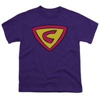Cow and Chicken Super Cow Logo Crest Kids T-Shirt