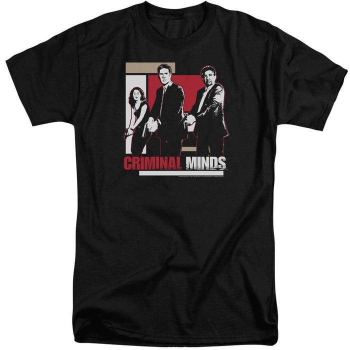 Criminal Minds Guns Drawn Tall T-Shirt