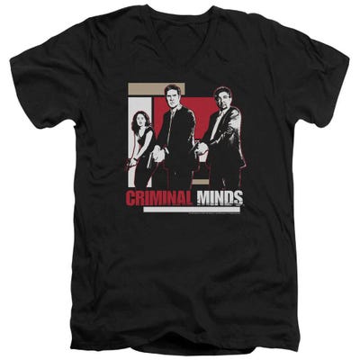 Criminal Minds Guns Drawn V-Neck T-Shirt