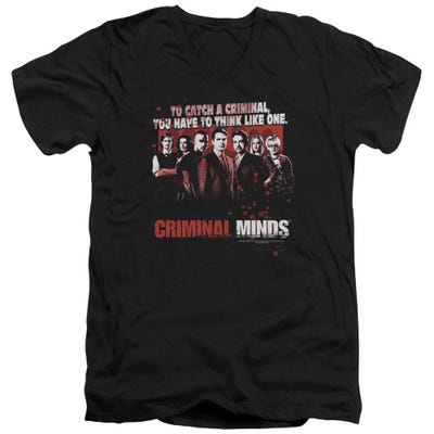 Criminal Minds Think Like A Criminal V-Neck T-Shirt