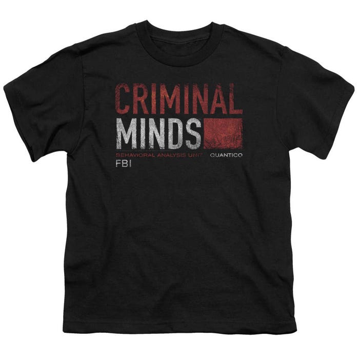 Criminal Minds Title Card Kids T-Shirt