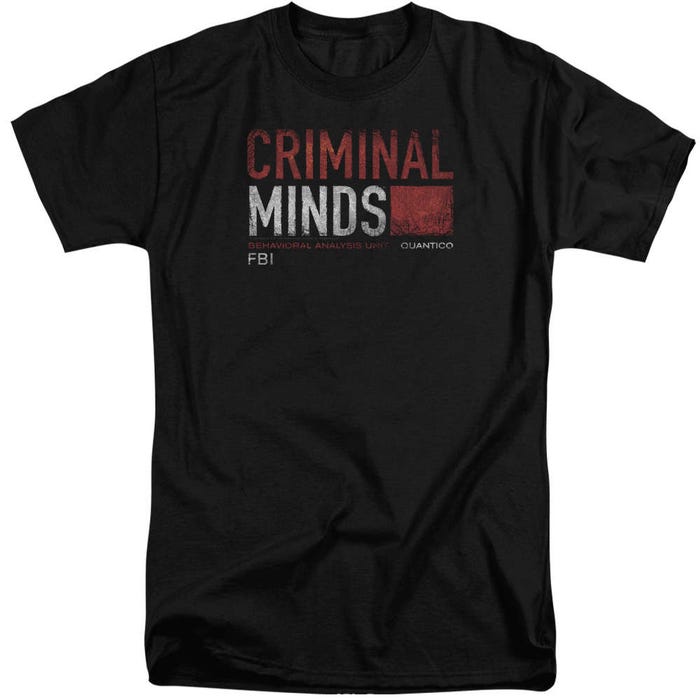 Criminal Minds Title Card Tall T-Shirt