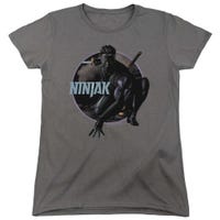 Crouching Ninjak Womens T-Shirt