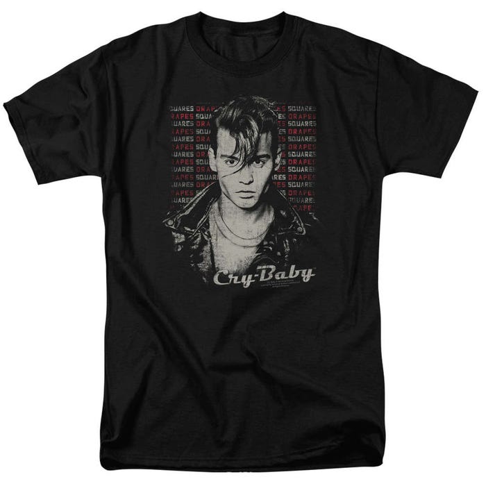 Cry Baby Drapes & Squares Movie Poster T-Shirt